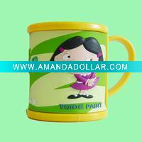 3D cartoon plastic coffee mug