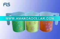 colourful plastic mug