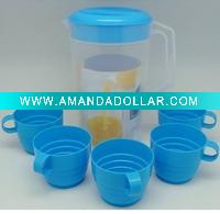 plastic water jug set
