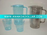 plastic pitcher set