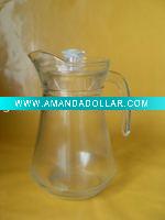 Wholesale water pitcher,glass jug with plastic cap