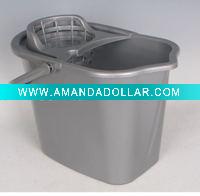 Wholesale 10L Plastic mop bucket w/wringer