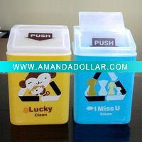 Wholesale Color plastic trash can/garbage can/waste bin