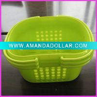 plastic laundry basket with handles