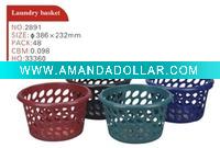 plastic laundry basket