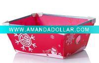 Wholesale christmas promotional gifts PP storage Basin