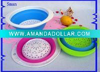 plastic folding fruit basket SM7001,SM7002