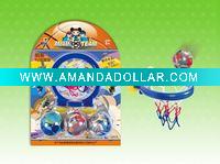 ML6303 plastic basket rubber ball