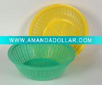 plastic storage round basket, plastic goods for house
