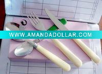 plastic handle dinner set