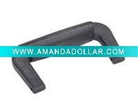 Black plastic tool box handle