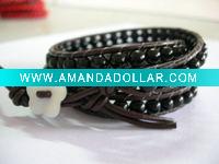 Wholesale black wrap bracelet,fashion jewelry