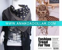 dot triangle scarf M321