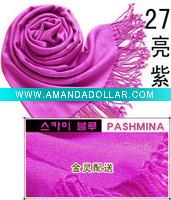 Wholesale 100% pashmina rose color fashion women's stoles