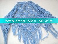 Wholesale Fashion blue Knitted Pashmina Shawl
