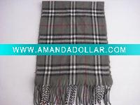 Acrylic cashmere like check scarf