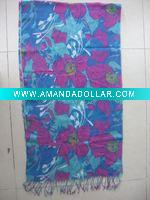 Flower printed scarf