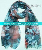 Wholesale fashion printed yarn scarf