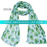 Wholesale rectangular polyester scarf