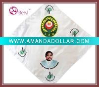 Square polyester promotional scarf