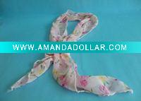 Wholesale 2011 Newest Fashion Silk scarf with flower Wholesale