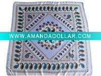 100%polyester printed square scarf,