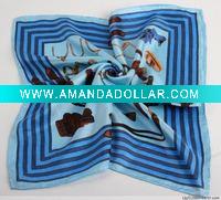 Wholesale fashion square silk scarf