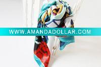 Wholesale flower square ladies' scarf