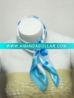 Square satin silk scarves