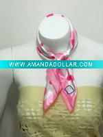 Square satin silk scarves