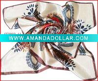 hot square-shaped satin scarf
