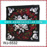 100% cotton square scarf