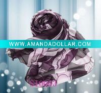 Wholesale fashion scarf/lady's shawl/square silk scarf