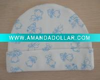 Wholesale new style cute printing cotton baby cap