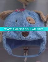 Wholesale fleece hat animal hat dog FLE8047