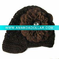 Wholesale Newsboy hat,Crochet beanie hat JYHAT00021