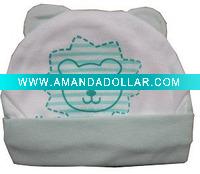 Wholesale cute print fashion cotton baby caps