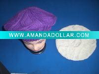 Acrylic jacquard beret