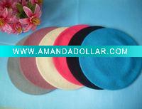 Wholesale 100% wool lady's fashion beret hat