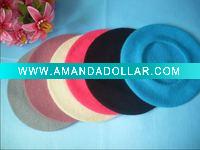 Wholesale 100% wool lady's fashion beret hat