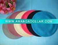 100% wool lady's fashion beret hat