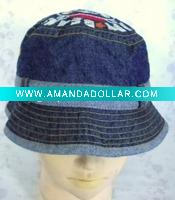 jean embroidery bucket hat