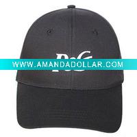 Wholesale custom fitted baseball caps/plain black baseball caps/sports skull cap