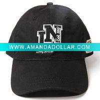 Wholesale plain black baseball caps/promotional sports caps/cheap sport cap