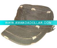 Wholesale washing flat military cap