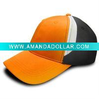 Wholesale blank baseball caps/plain sports cap/yellow baseball caps
