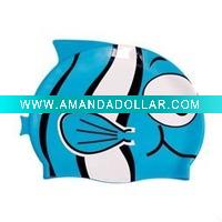 Wholesale silicon swim cap for child