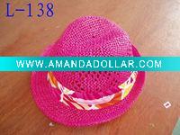 paper twisted hat, children hat, fedora hat