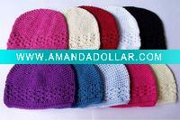 Wholesale crochet kufi hat knit handmade cap