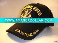 Wholesale washed baseball cap military cap with patch and embroidered